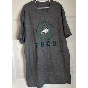 Florida Gulf Coast University-Circle Eagle Logo- Grey- Adult Medium